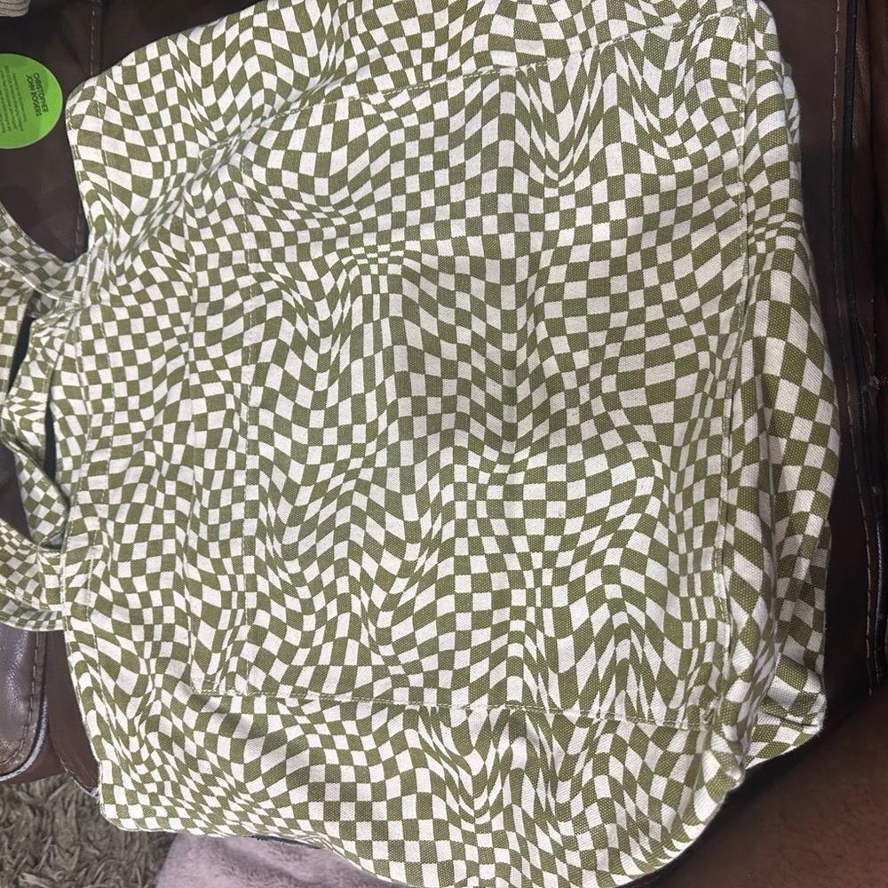 Baggu Large Tote Checkered Print